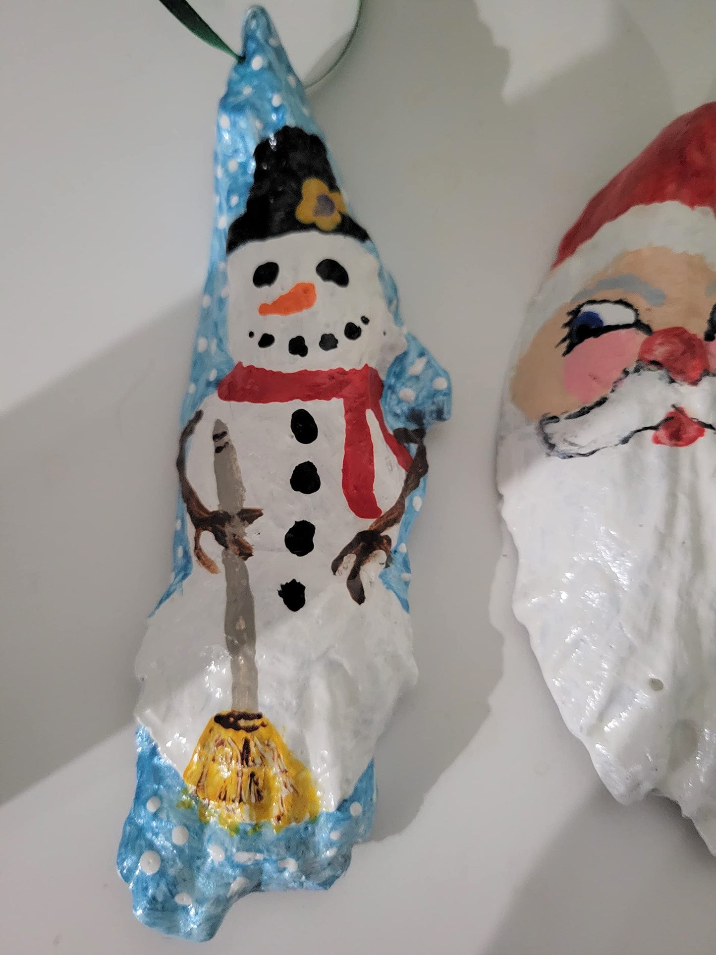 Hand Painted Oyster Shell Ornament