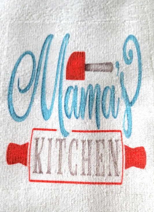 Kitchen Hand Towel. Hand Towel. Gift. Gag Gift. Mama's Kitchen. Kitchen Gift.