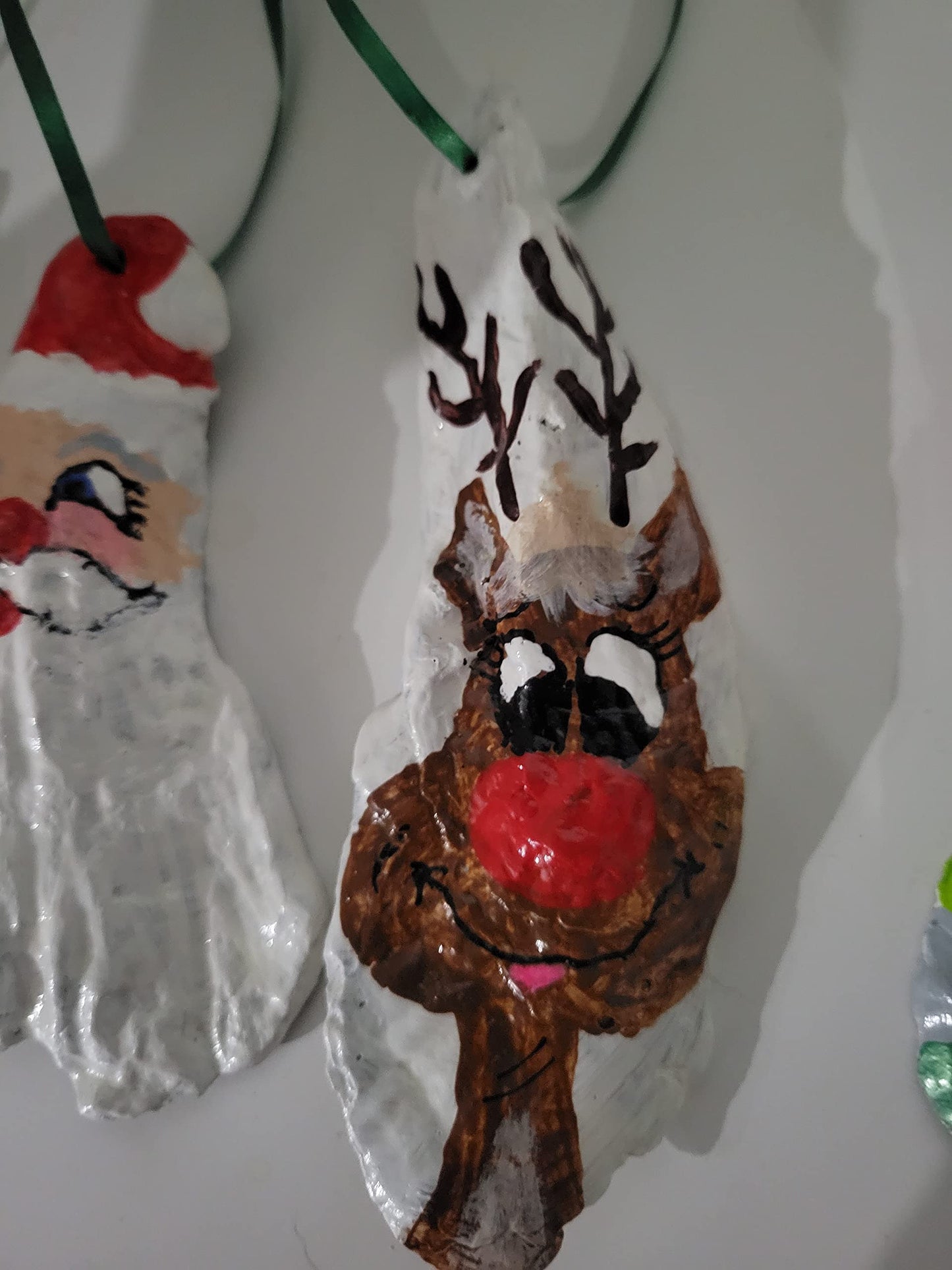 Hand Painted Oyster Shell Ornament