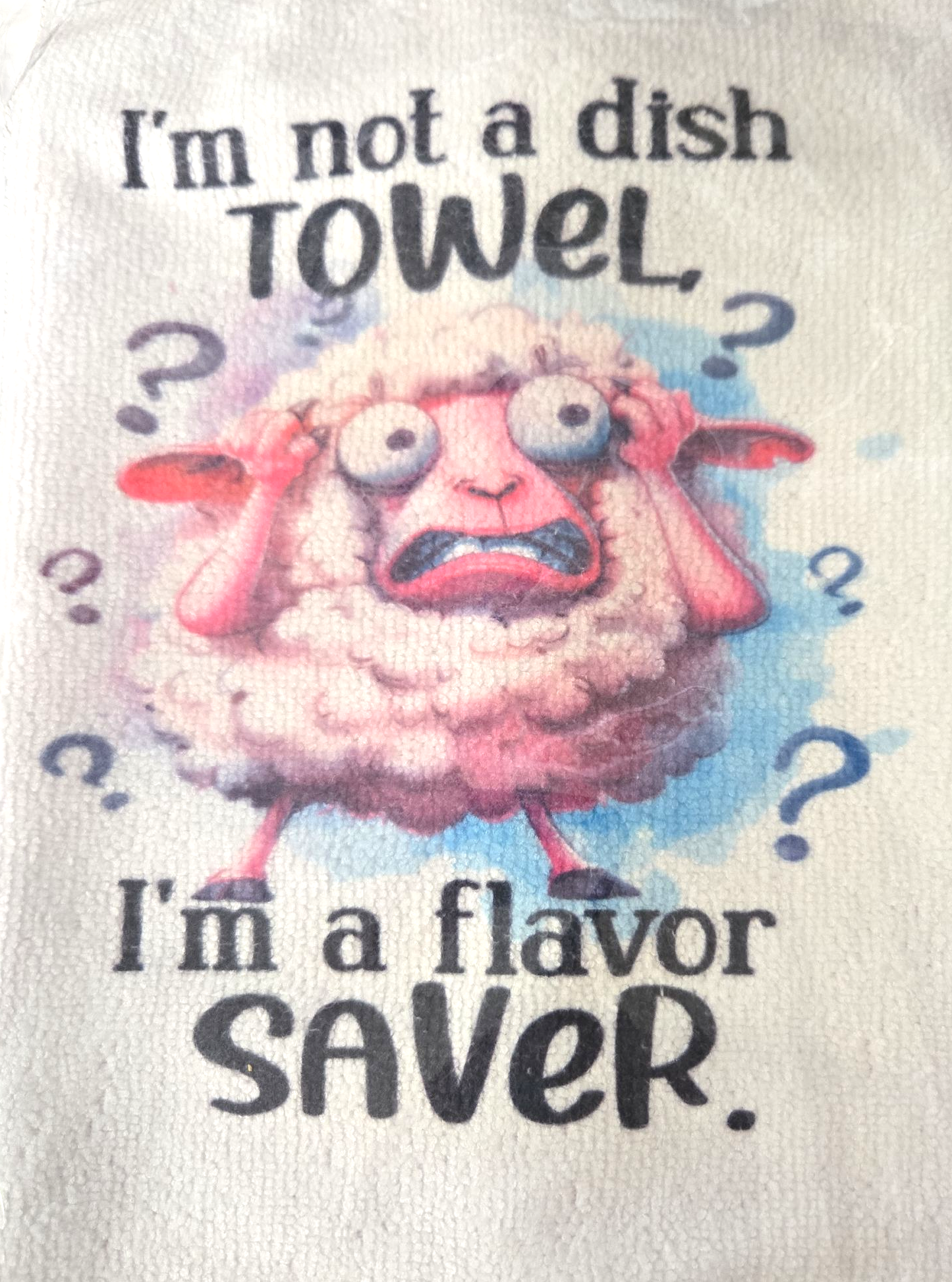 I'm Not A Dish Towel I'm A Flavor Savor Kitchen Hand Towel. Hand Towel. Gift. Gag Gift