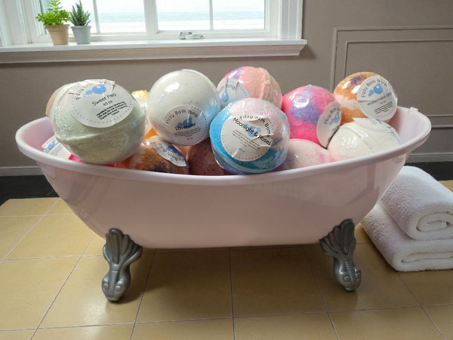 Handcrafted Bath Bombs Handmade Large Bath Bombs Artisan Bath Bombs - 12 Fruity Scents