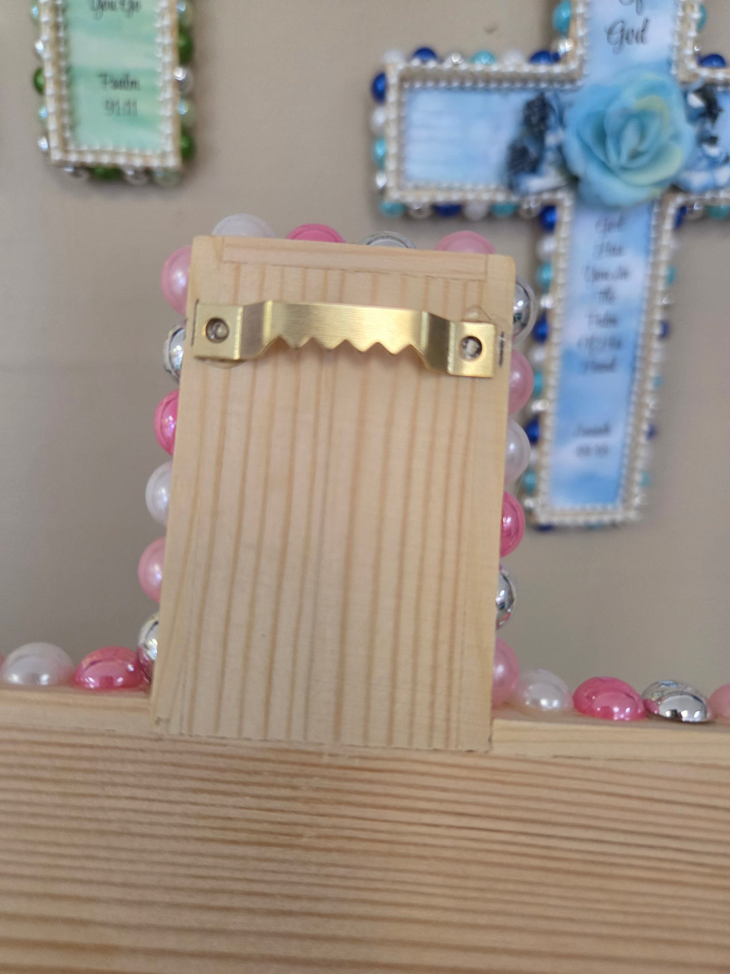 Floral Wooden Cross Keepsake | Child of God Baptism Home Decor | Christening | Confirmation | Religious Gift | Wall Decor