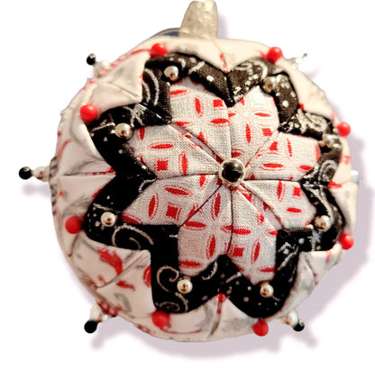Ornament. Fabric Quilted Ornament. Christmas Ornament. Holiday Ornament