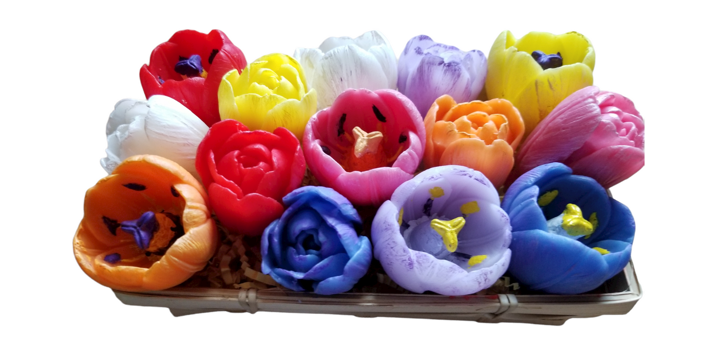 Tulip Flower Soap Set. Floral Soap Set. Mother's Day Gift. Birthday Gift. Holiday Gift. Garden Gift. Tulip Flower.