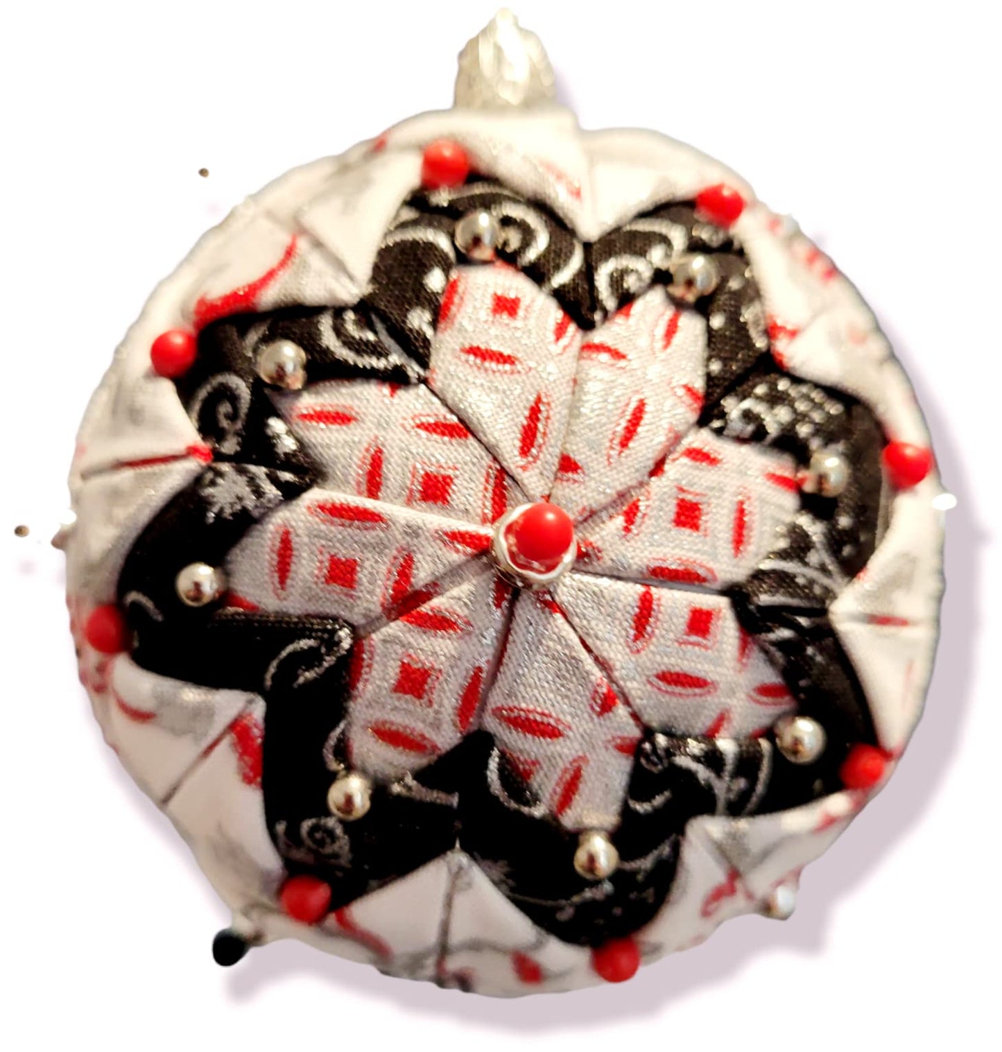 Ornament. Fabric Quilted Ornament. Christmas Ornament. Holiday Ornament