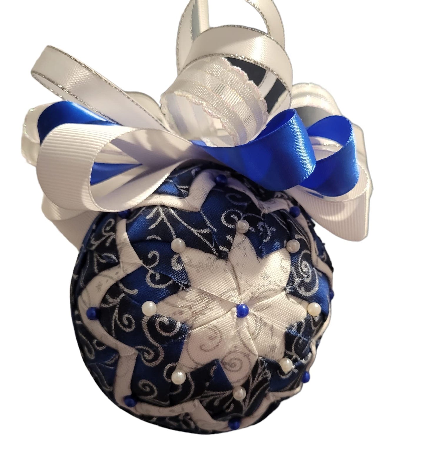 Ornament. Fabric Quilted Ornament. Christmas Ornament. Holiday Ornament