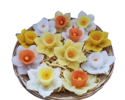 Daffodil Flower Soap Set. Floral Soap Set. Mother's Day Gift. Birthday Gift. Holiday Gift. Garden Gift. Daffodil Flower.