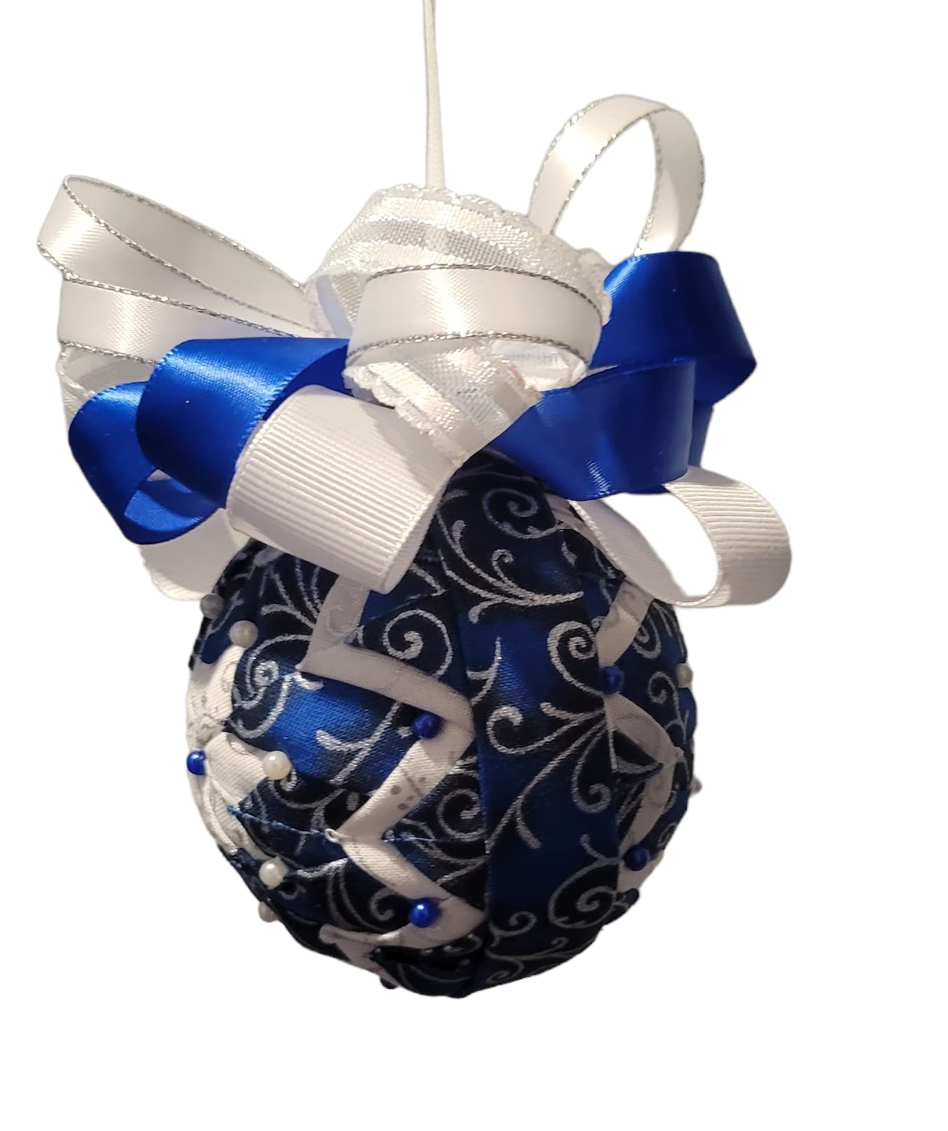 Ornament. Fabric Quilted Ornament. Christmas Ornament. Holiday Ornament
