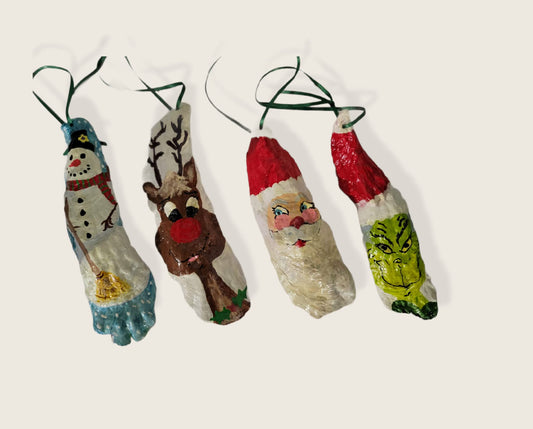 Hand Painted Oyster Shell Ornament
