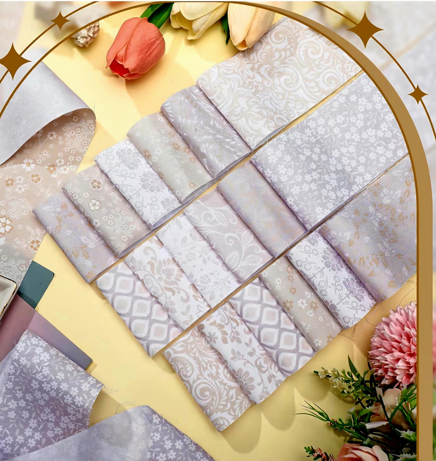 Fabric Wreath Kit | DIY Home Decor Craft Kit (14" Frame) | Adult Crafts | Home Decor