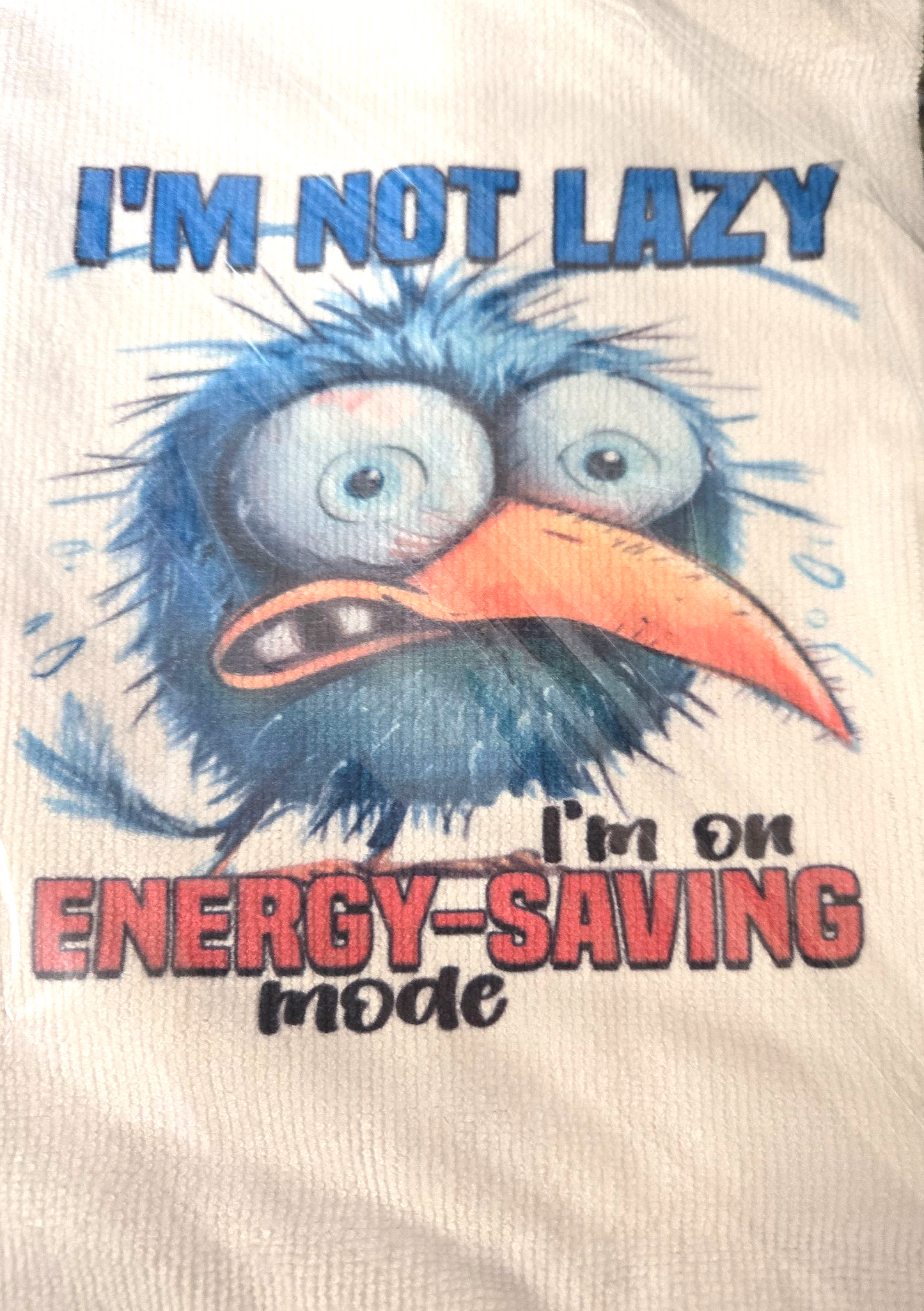 I'm Not Lazy I'm On Energy Saving Mode  Kitchen Hand Towel. Hand Towel. Gift. Gag Gift